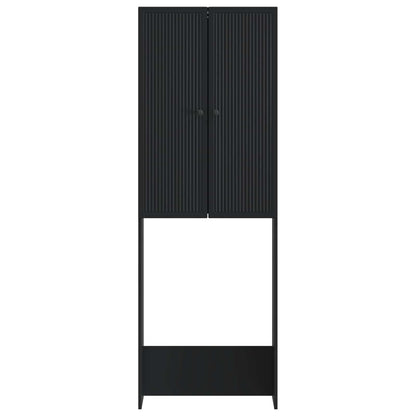 Toilet Cabinet EDE Black 66 x 25.5 x 190 cm Engineered Wood