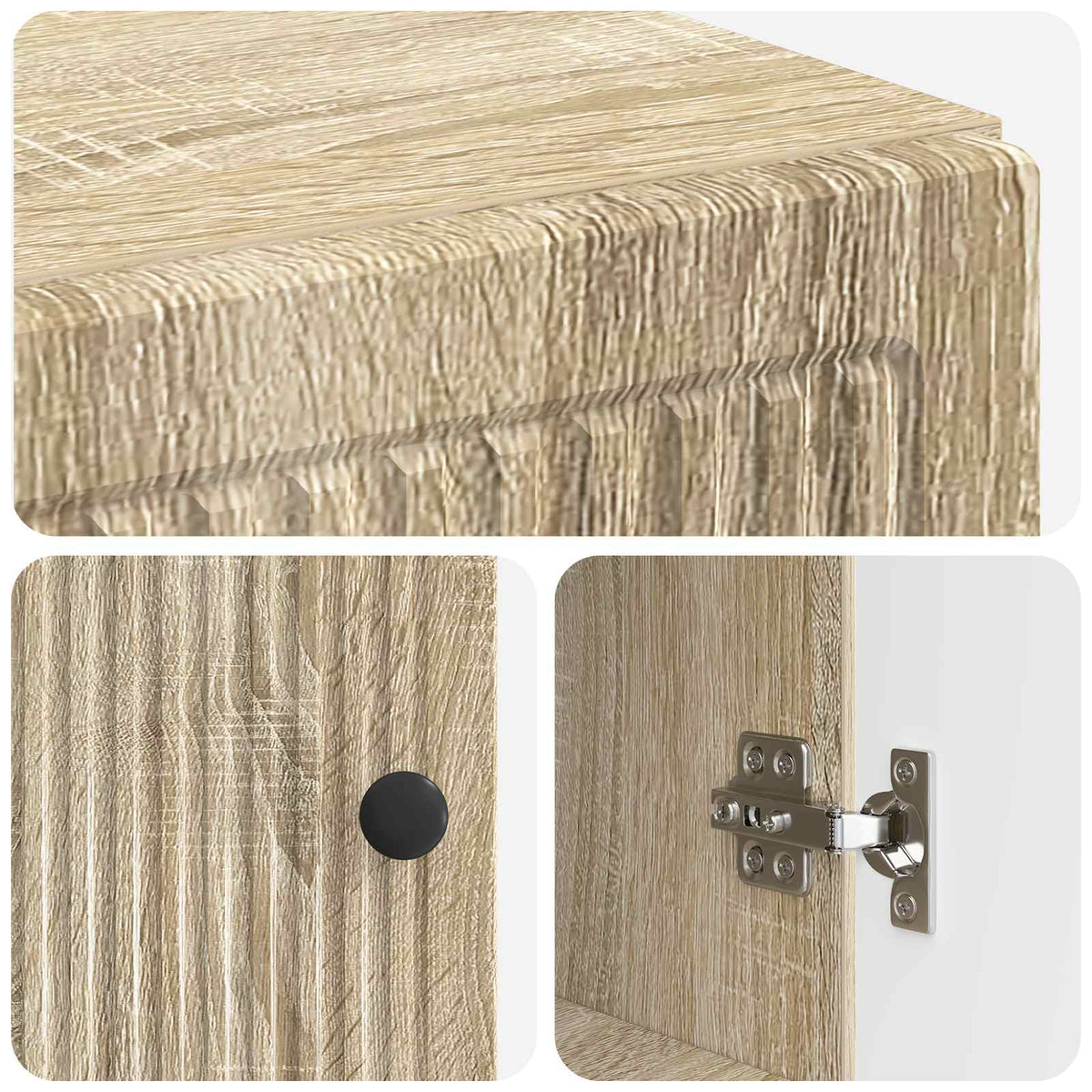 Toilet Cabinet EDE Sonoma Oak 66 x 25.5 x 190 cm