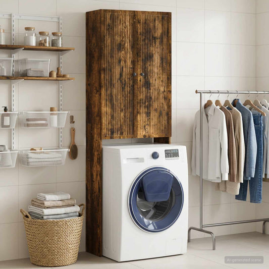 Toilet Cabinet EDE Smoked Oak 66 x 25.5 x 190 cm