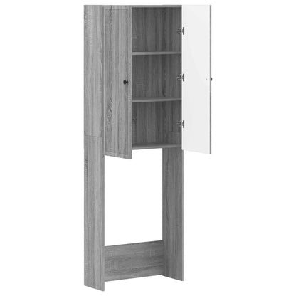 Toilet Cabinet EDE Grey Sonoma 66 x 25.5 x 190 cm