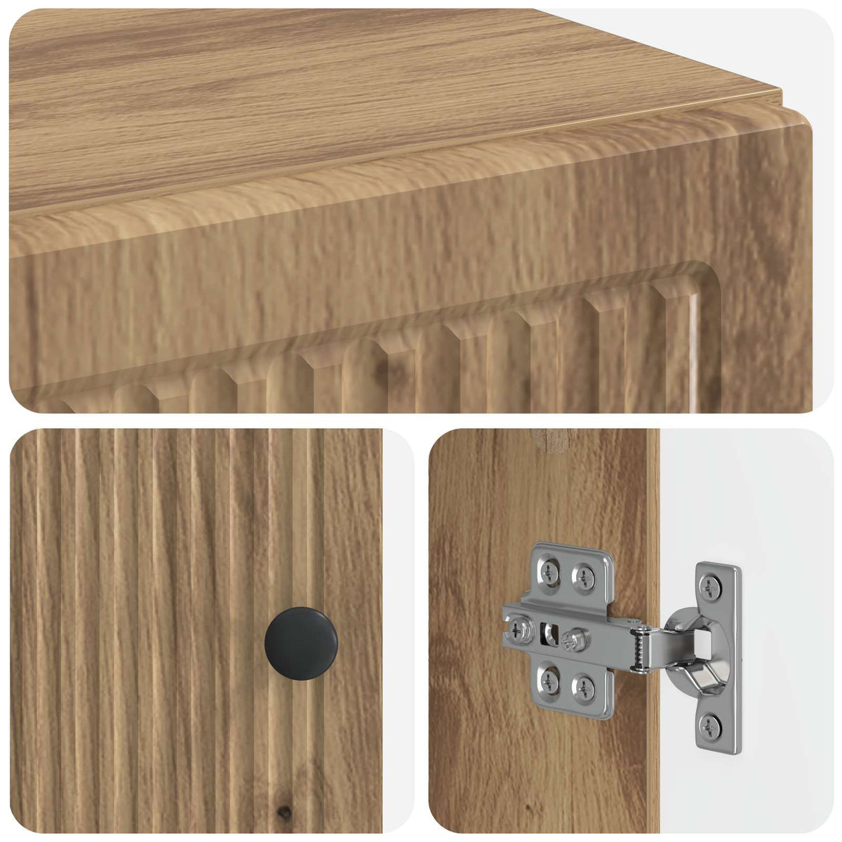 Toilet Cabinet EDE Artisan Oak 66 x 25.5 x 190 cm