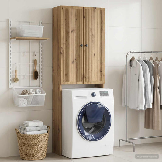 Toilet Cabinet EDE Artisan Oak 66 x 25.5 x 190 cm