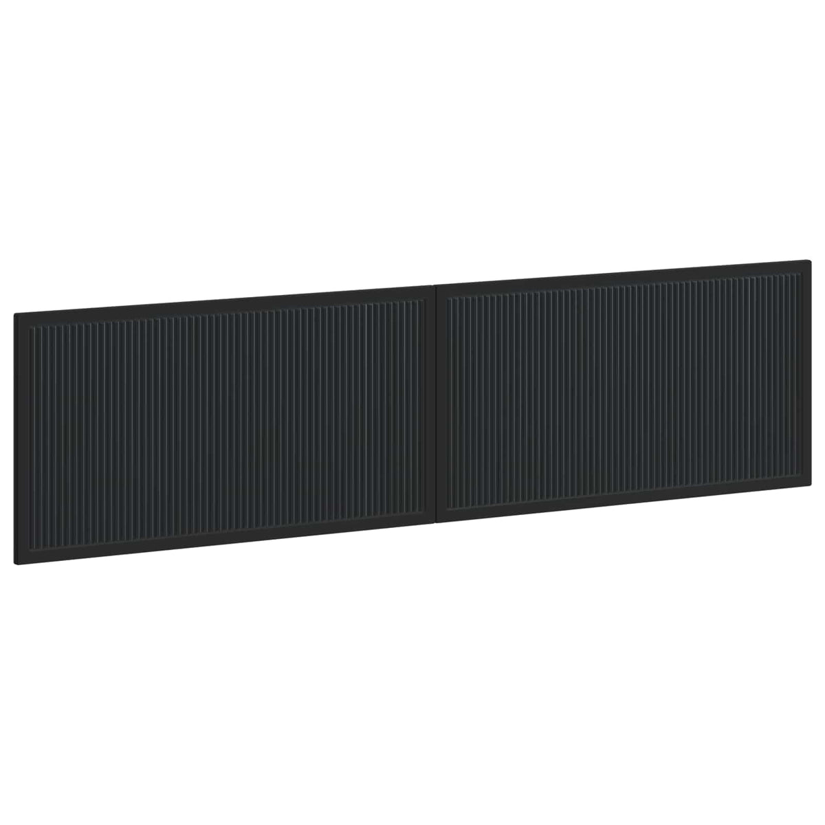 Wall-Mounted Headboard EDE Black Engineered Wood