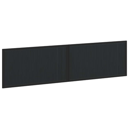 Wall-Mounted Headboard EDE Black Engineered Wood