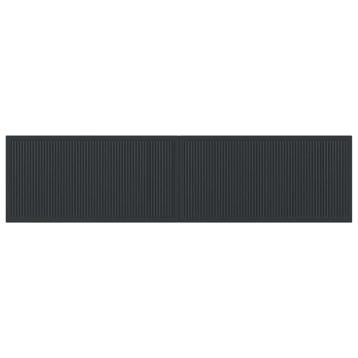 Wall-Mounted Headboard EDE Black Engineered Wood