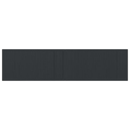 Wall-Mounted Headboard EDE Black Engineered Wood