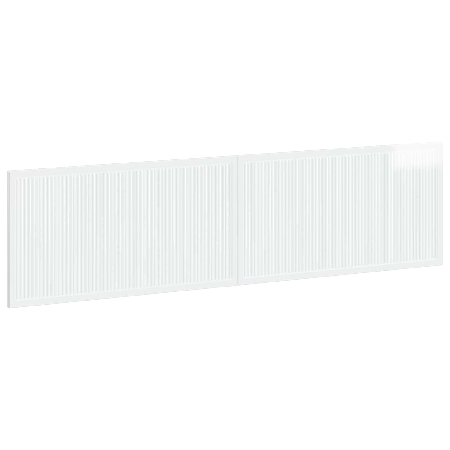 Wall-Mounted Headboard EDE High Gloss White Engineered Wood