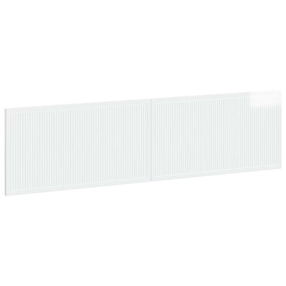 Wall-Mounted Headboard EDE High Gloss White Engineered Wood