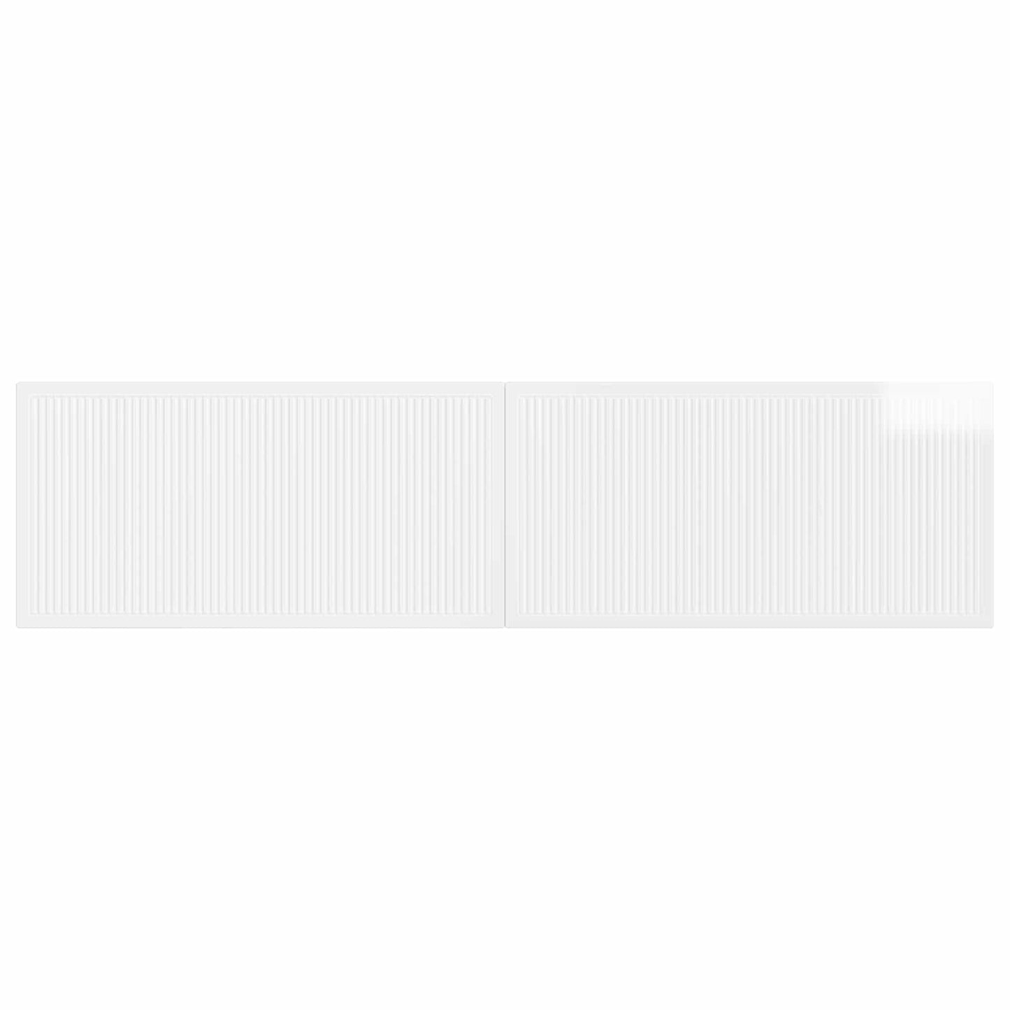 Wall-Mounted Headboard EDE High Gloss White Engineered Wood