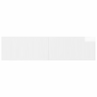 Wall-Mounted Headboard EDE High Gloss White Engineered Wood