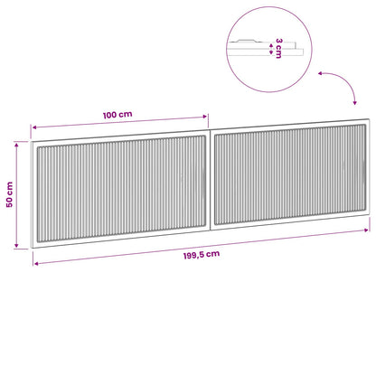 Wall-Mounted Headboard EDE Old Wood Engineered Wood