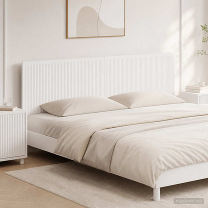 Wall-Mounted Headboard EDE White Engineered Wood