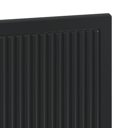 Wall-Mounted Headboard EDE Black Engineered Wood