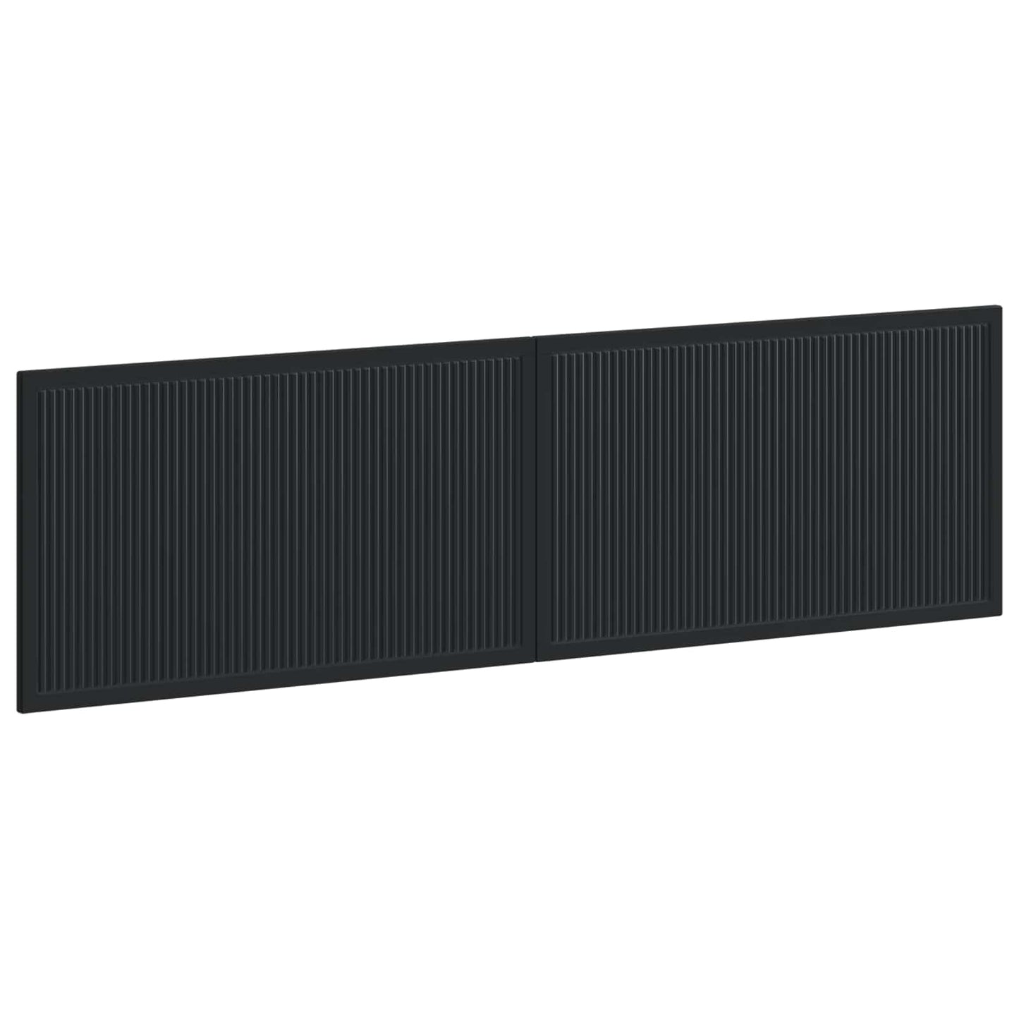 Wall-Mounted Headboard EDE Black Engineered Wood