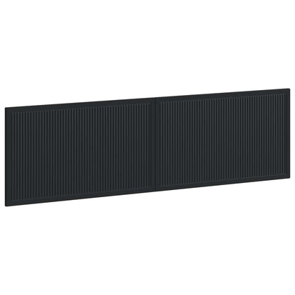 Wall-Mounted Headboard EDE Black Engineered Wood