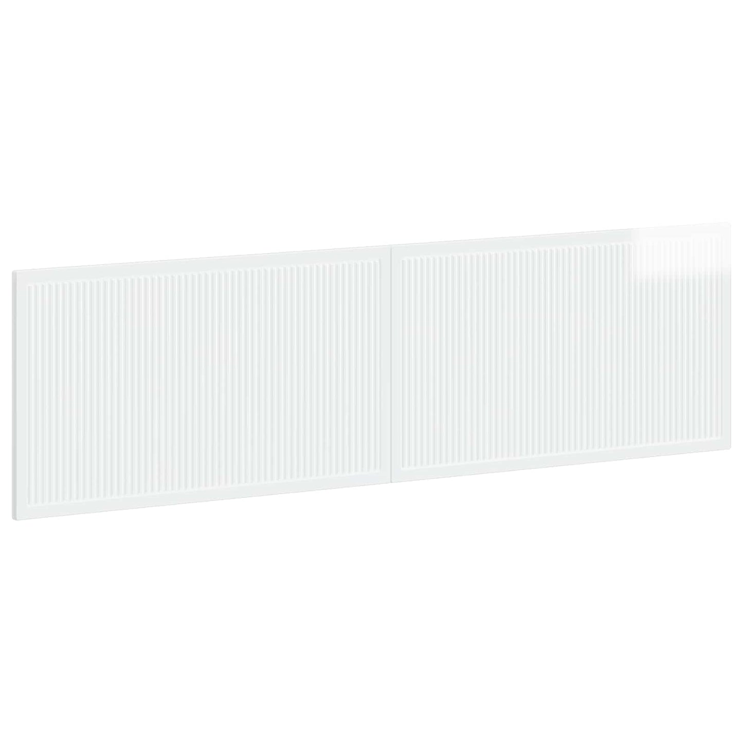 Wall-Mounted Headboard EDE High Gloss White Engineered Wood