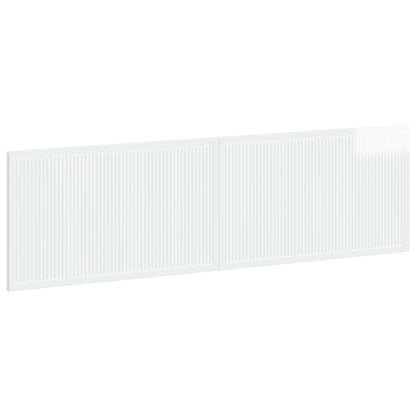 Wall-Mounted Headboard EDE High Gloss White Engineered Wood