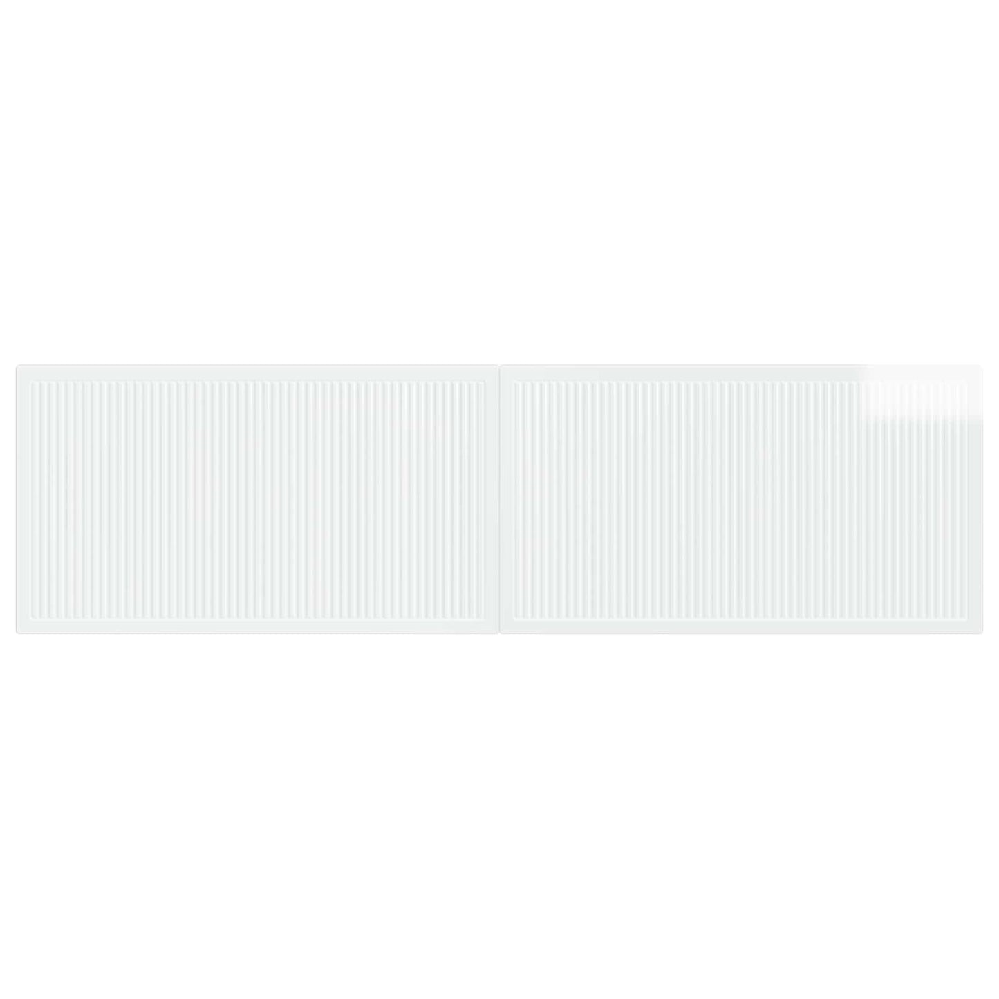 Wall-Mounted Headboard EDE High Gloss White Engineered Wood