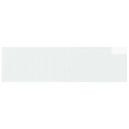 Wall-Mounted Headboard EDE High Gloss White Engineered Wood