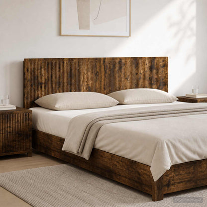 Wall-Mounted Headboard EDE Smoked Oak Engineered Wood