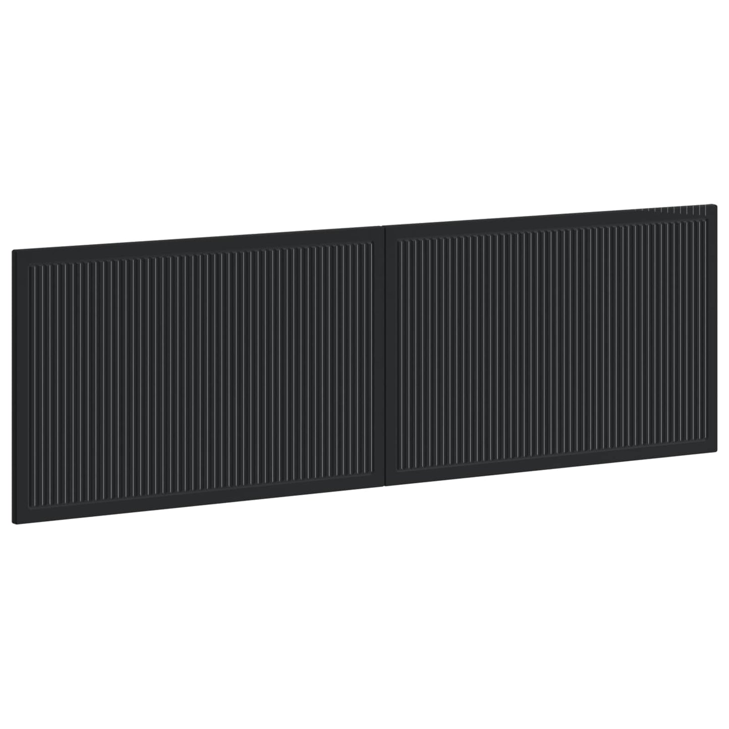 Wall-Mounted Headboard EDE Black Engineered Wood