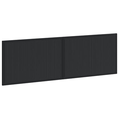 Wall-Mounted Headboard EDE Black Engineered Wood