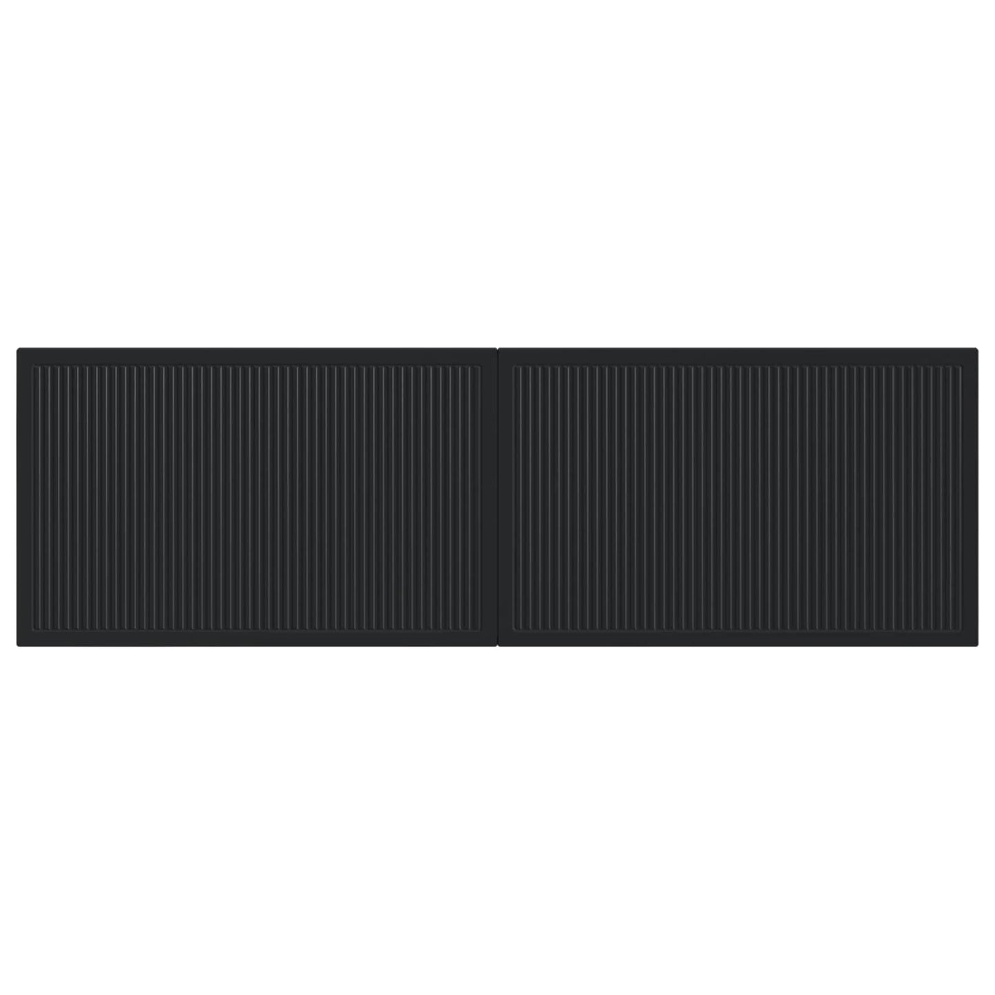 Wall-Mounted Headboard EDE Black Engineered Wood