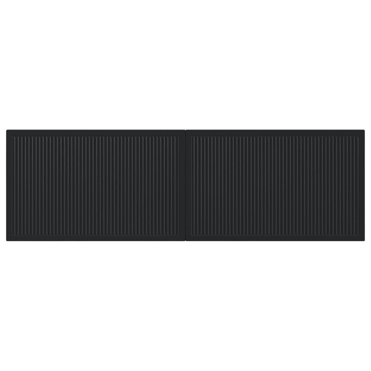 Wall-Mounted Headboard EDE Black Engineered Wood