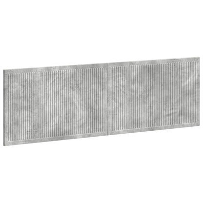Wall-Mounted Headboard EDE Concrete Grey Engineered Wood
