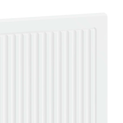 Wall-Mounted Headboard EDE High Gloss White Engineered Wood