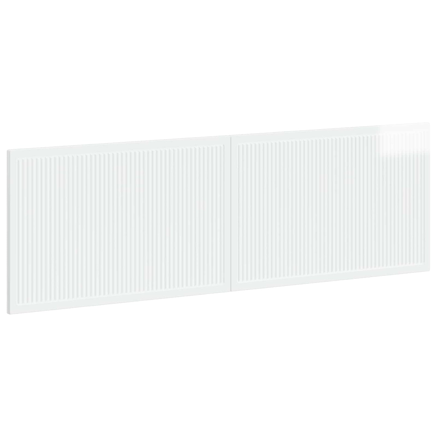 Wall-Mounted Headboard EDE High Gloss White Engineered Wood