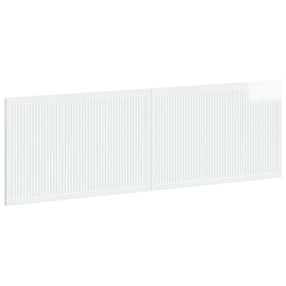 Wall-Mounted Headboard EDE High Gloss White Engineered Wood