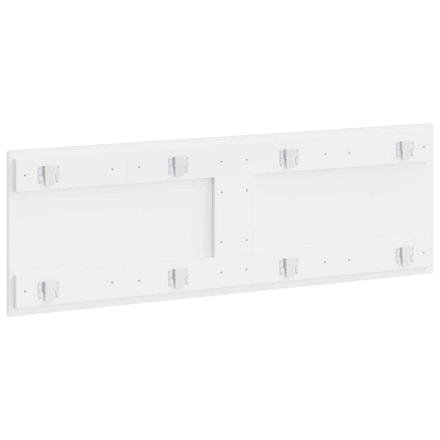 Wall-Mounted Headboard EDE High Gloss White Engineered Wood