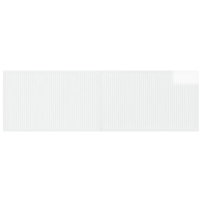 Wall-Mounted Headboard EDE High Gloss White Engineered Wood
