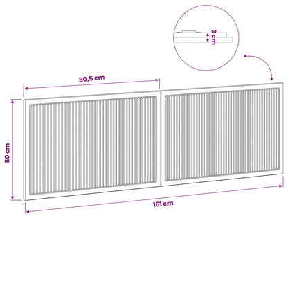 Wall-Mounted Headboard EDE Smoked Oak Engineered Wood