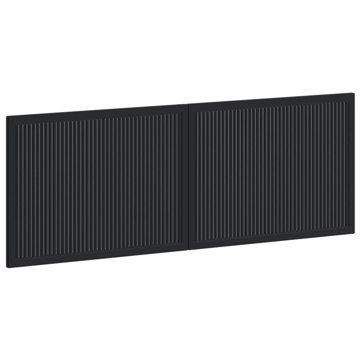 Wall-Mounted Headboard EDE Black Engineered Wood