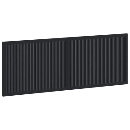 Wall-Mounted Headboard EDE Black Engineered Wood