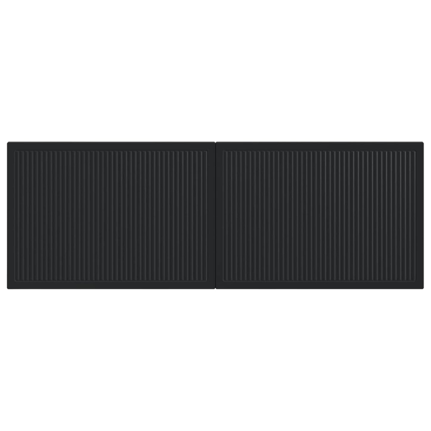 Wall-Mounted Headboard EDE Black Engineered Wood
