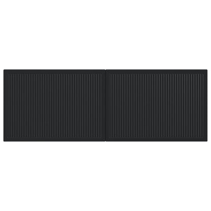 Wall-Mounted Headboard EDE Black Engineered Wood