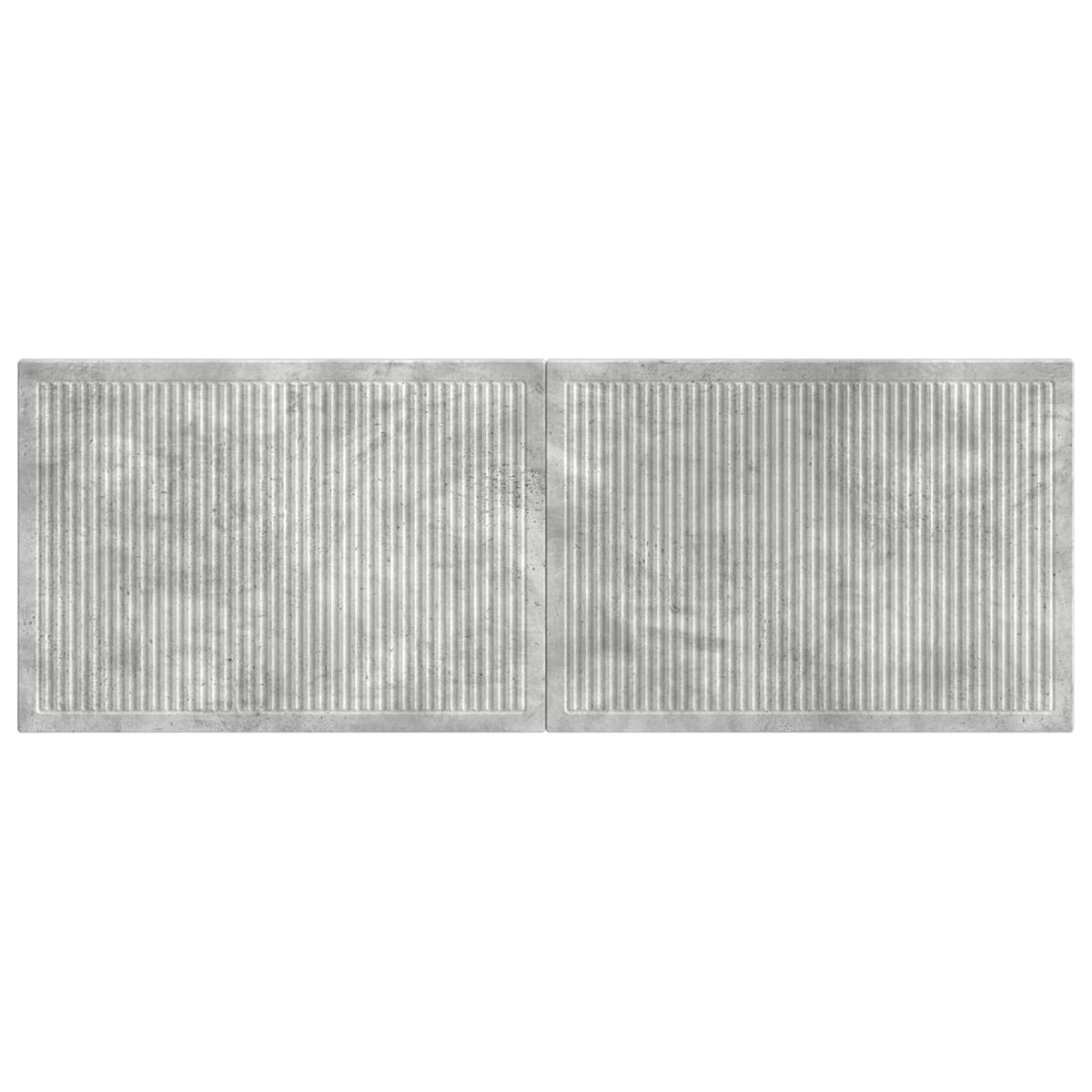 Wall-Mounted Headboard EDE Concrete Grey Engineered Wood