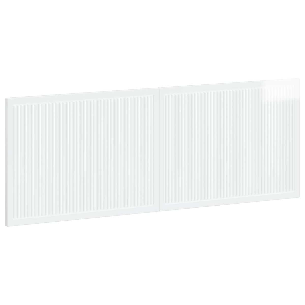Wall-Mounted Headboard EDE High Gloss White Engineered Wood