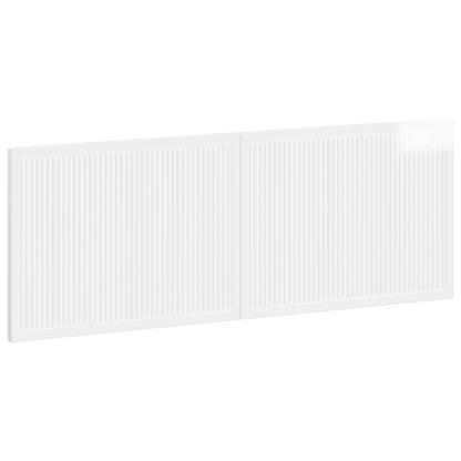 Wall-Mounted Headboard EDE High Gloss White Engineered Wood