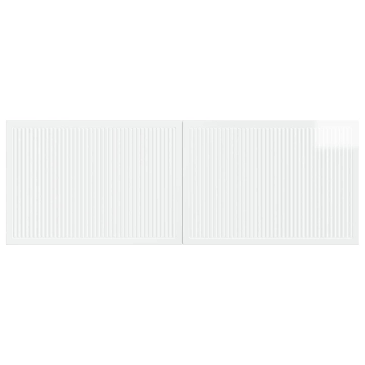 Wall-Mounted Headboard EDE High Gloss White Engineered Wood