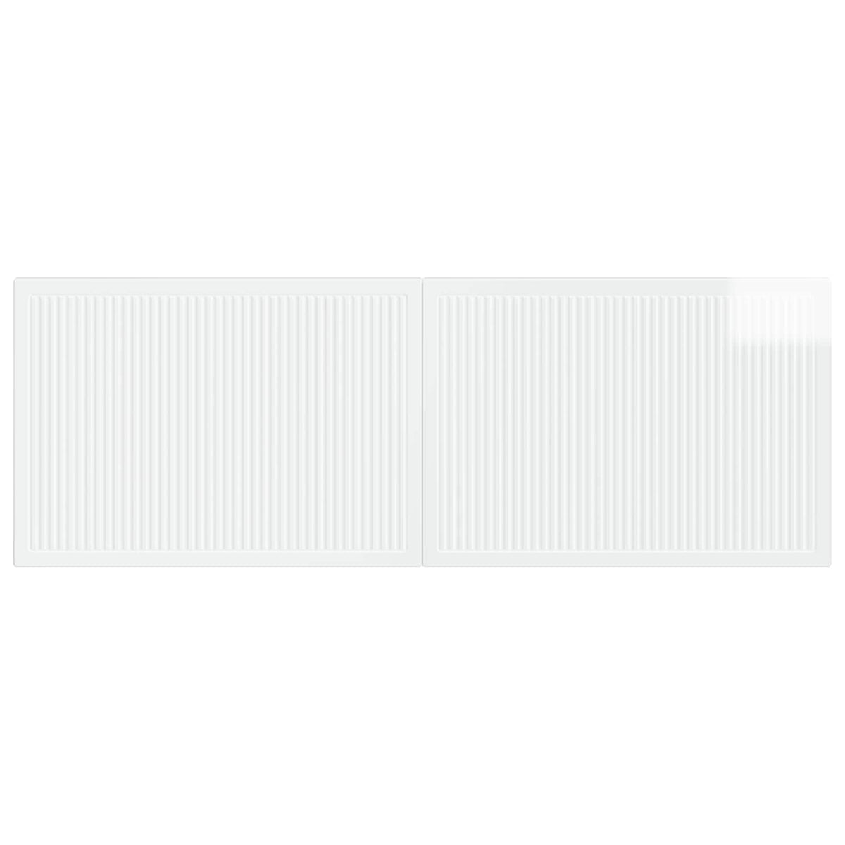 Wall-Mounted Headboard EDE High Gloss White Engineered Wood