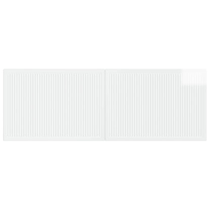 Wall-Mounted Headboard EDE High Gloss White Engineered Wood