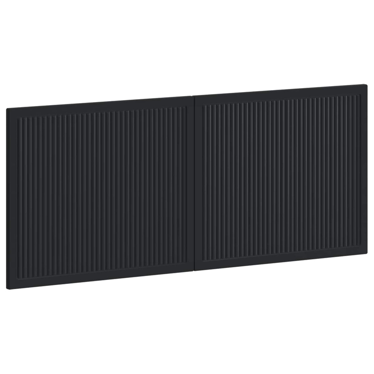 Wall-Mounted Headboard EDE Black Engineered Wood