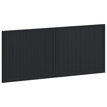 Wall-Mounted Headboard EDE Black Engineered Wood