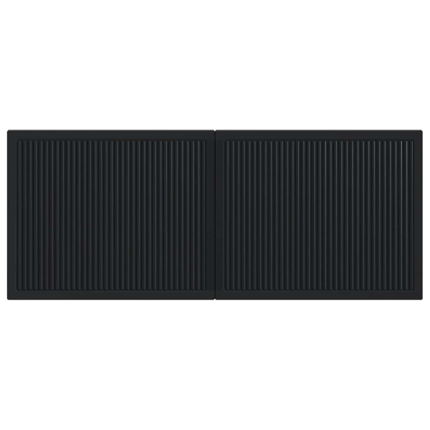 Wall-Mounted Headboard EDE Black Engineered Wood