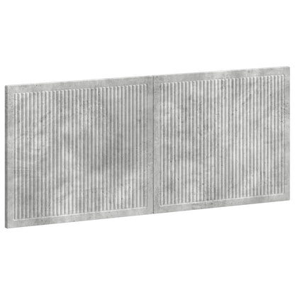 Wall-Mounted Headboard EDE Concrete Grey Engineered Wood
