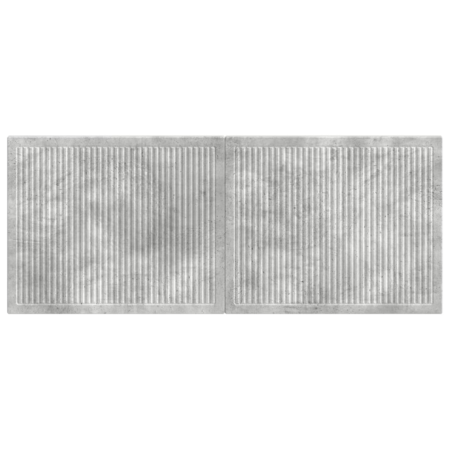 Wall-Mounted Headboard EDE Concrete Grey Engineered Wood